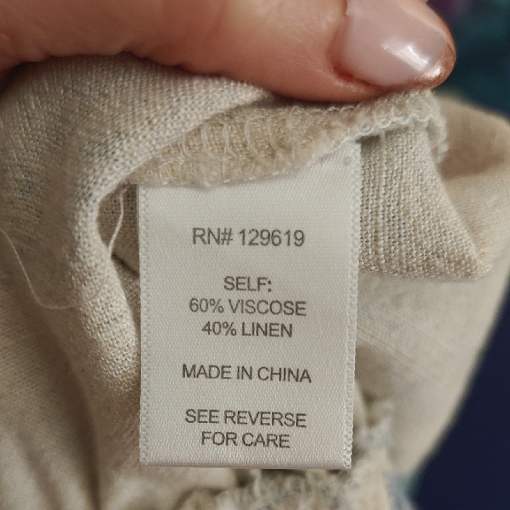 Linen Toile Slacks - Picture 5 of 5